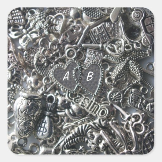 Hartscharmes Vierkante Sticker (Voorkant)