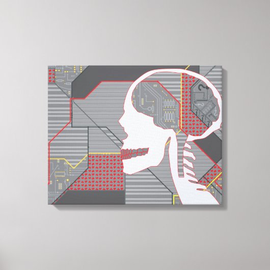 hartschedel canvas afdruk (Voorkant)