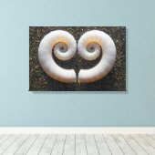 HARTSCHELPEN 16x24 Canvas Afdruk (Insitu (Houten vloer))