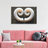 HARTSCHELPEN 16x24 Canvas Afdruk (Insitu (Woonkamer))