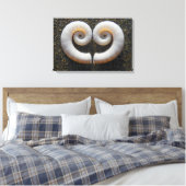 HARTSCHELPEN 16x24 Canvas Afdruk (Insitu (Slaapkamer))