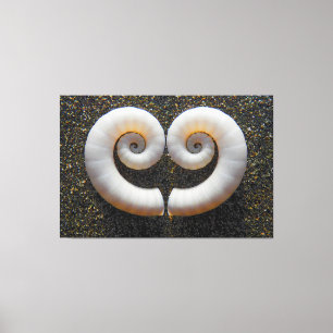 HARTSCHELPEN 40x60 Canvas Afdruk