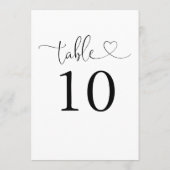 Hartschrift zwart-wit tafelnummer (Achterkant)