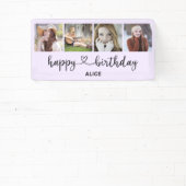 Hartscript 4 Foto Happy Birthday-banner Spandoek (Insitu)