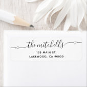 Hartscript kalligrafie modern label (Insitu)