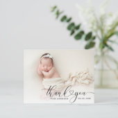 hartscript vakantieaankondiging briefkaart (Staand voorkant)