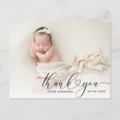 hartscript vakantieaankondiging briefkaart (Voorkant)