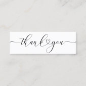 hartscriptletters, dank u invoegen mini visitekaartje (Voorkant)