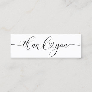 hartscriptletters, dank u invoegen mini visitekaartje