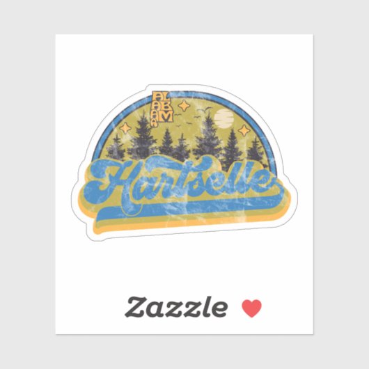 Hartselle, Alabama Sticker (Vel)