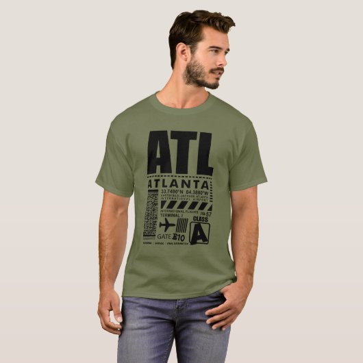 Hartsfield Jackson Atlanta International Airport T-shirt (Voorkant volledig)