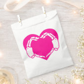 Hartskelet Handen Gotische valentijn Roze Bedankzakje (Geknipt)