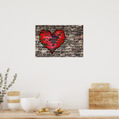 Hartslag aan de muur poster (Keuken)