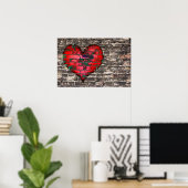 Hartslag aan de muur poster (Thuiskantoor)