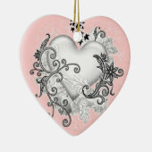 Hartslag (aanpasbaar) keramisch ornament (Rechts)