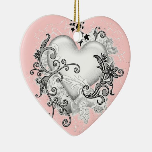 Hartslag (aanpasbaar) keramisch ornament (Rechts)