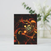 Hartslag Abstract Art Briefkaart (Staand voorkant)