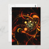 Hartslag Abstract Art Briefkaart (Voorkant / Achterkant)