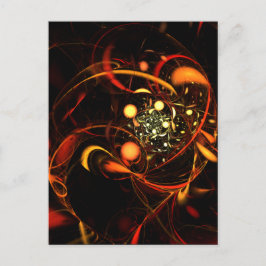 Hartslag Abstract Art Briefkaart