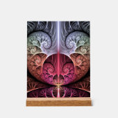 Hartslag, Abstracte Surreal Fantasy Fractal Art Acryl Bord (Voorkant)
