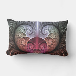 Hartslag, Abstracte Surreal Fantasy Fractal Art Buitenkussen