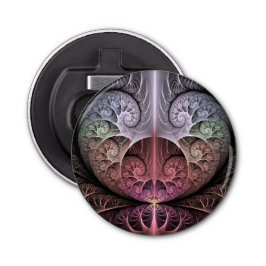 Hartslag, Abstracte Surreal Fantasy Fractal Art Button Flesopener