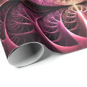 Hartslag, Abstracte Surreal Fantasy Fractal Art Cadeaupapier (Rol Hoek)