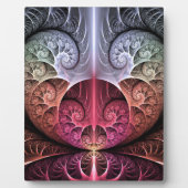 Hartslag, Abstracte Surreal Fantasy Fractal Art Fotoplaat (Voorkant)