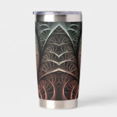 Hartslag, Abstracte Surreal Fantasy Fractal Art Geïsoleerde Drinkbeker (Rechts)