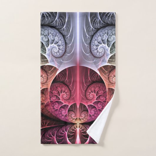 Hartslag, Abstracte Surreal Fantasy Fractal Art Handdoek (Handdoek)