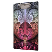 Hartslag, Abstracte Surreal Fantasy Fractal Art Klembord (Links)