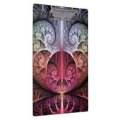 Hartslag, Abstracte Surreal Fantasy Fractal Art Klembord (Rechts)