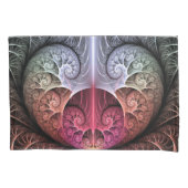 Hartslag, Abstracte Surreal Fantasy Fractal Art Kussensloop (Voorkant)