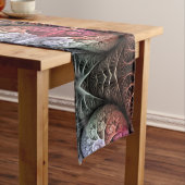 Hartslag, Abstracte Surreal Fantasy Fractal Art Lange Tafelloper (Voorbeeld)