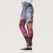 Hartslag, Abstracte Surreal Fantasy Fractal Art Leggings (Links)