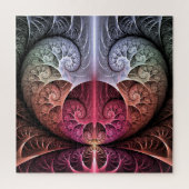 Hartslag, Abstracte Surreal Fantasy Fractal Art Legpuzzel (Verticaal)