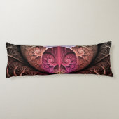 Hartslag, Abstracte Surreal Fantasy Fractal Art Lichaamskussen (Achterkant)