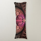 Hartslag, Abstracte Surreal Fantasy Fractal Art Lichaamskussen (Voorkant Verticaal)