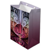 Hartslag, Abstracte Surreal Fantasy Fractal Art Medium Cadeauzakje (Voorkant Gekanteld)