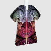 Hartslag, Abstracte Surreal Fantasy Fractal Art Ornament (voorkant)