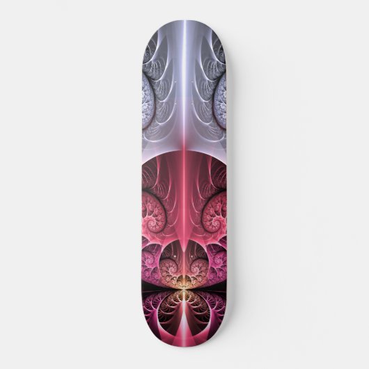 Hartslag, Abstracte Surreal Fantasy Fractal Art Persoonlijk Skateboard (Voorkant)