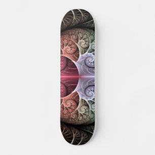 Hartslag, Abstracte Surreal Fantasy Fractal Art Persoonlijk Skateboard