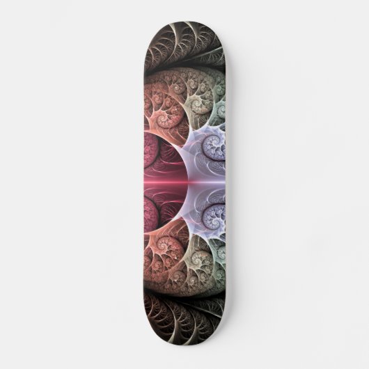 Hartslag, Abstracte Surreal Fantasy Fractal Art Persoonlijk Skateboard (Voorkant)