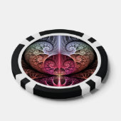 Hartslag, Abstracte Surreal Fantasy Fractal Art Poker Chips (Enkel)
