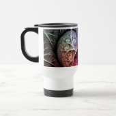 Hartslag, Abstracte Surreal Fantasy Fractal Art Reisbeker (Links)