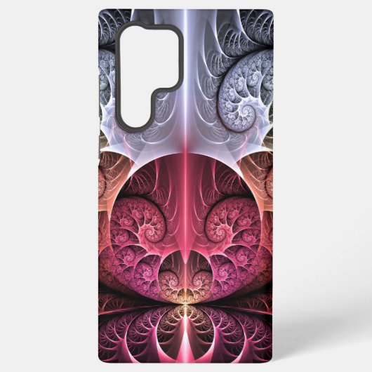 Hartslag, Abstracte Surreal Fantasy Fractal Art Samsung Galaxy Hoesje (Achterkant)