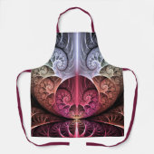 Hartslag, Abstracte Surreal Fantasy Fractal Art Schort (Voorkant)