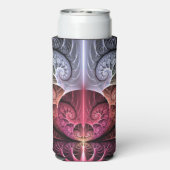 Hartslag, Abstracte Surreal Fantasy Fractal Art Seltzer Blikjeskoeler (Seltzer Achterkant)