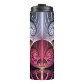 Hartslag, Abstracte Surreal Fantasy Fractal Art Thermosbeker (Voorkant)