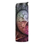 Hartslag, Abstracte Surreal Fantasy Fractal Art Thermosbeker (Gedraaid links)